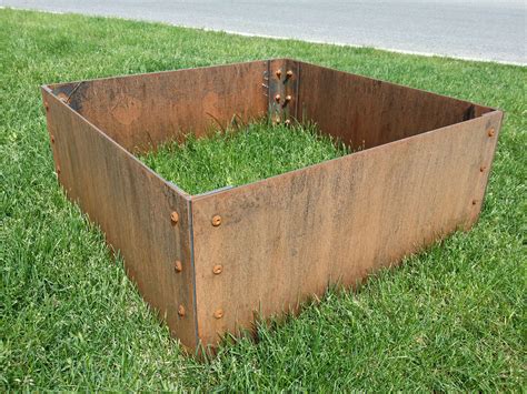 metal box planters to put on floor|metal planter boxes near me.